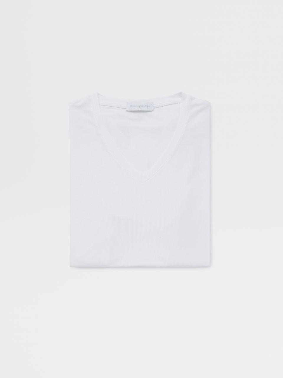 White Micromodal V-neck T-Shirt